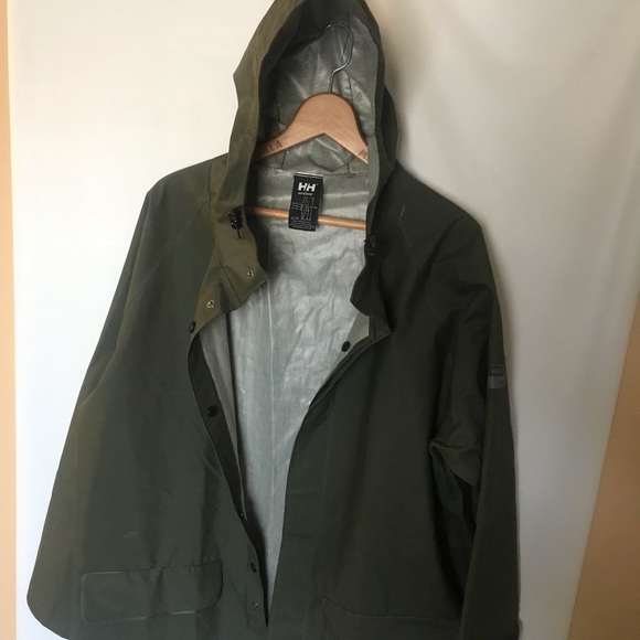 helly hansen rubber rain jacket
